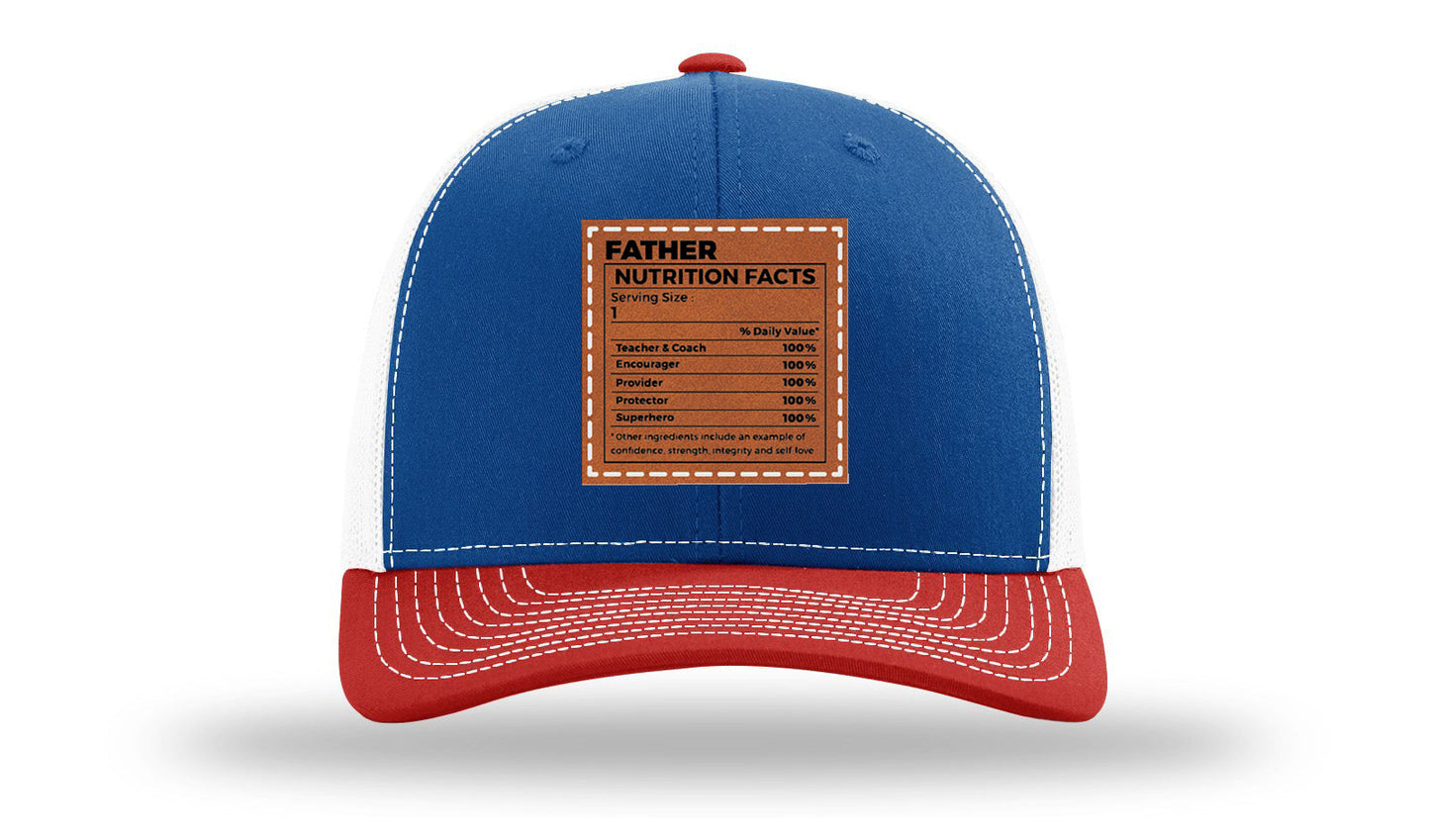 Father Nutrition Leather Patch Richardson 112 Hat