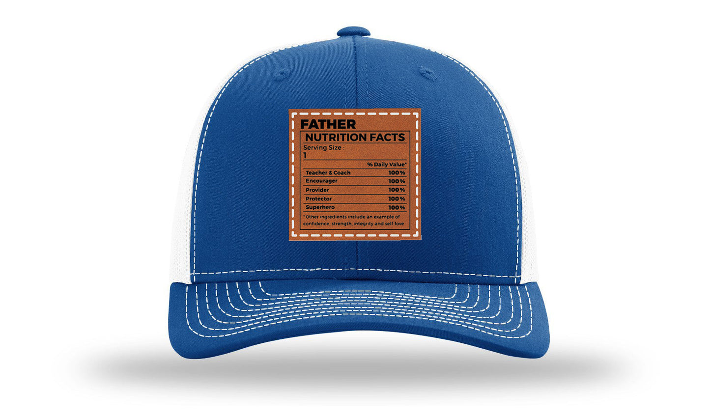 Father Nutrition Leather Patch Richardson 112 Hat