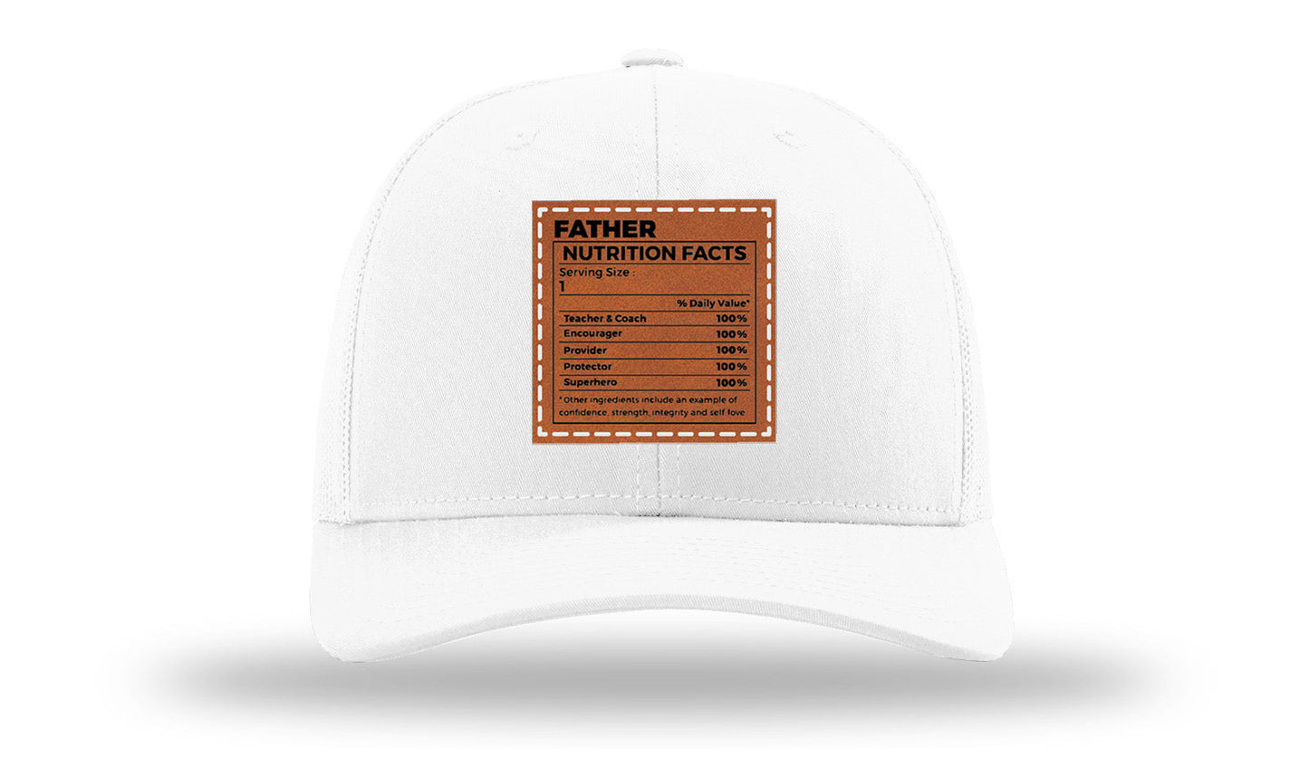 Father Nutrition Leather Patch Richardson 112 Hat