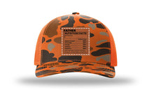 Load image into Gallery viewer, Father Nutrition Leather Patch Richardson 112PFP Camo Hat
