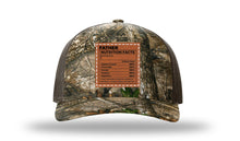 Load image into Gallery viewer, Father Nutrition Leather Patch Richardson 112PFP Camo Hat

