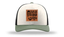 Load image into Gallery viewer, Dad That Stepped Up Leather Patch Richardson 112 Hat
