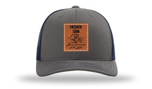Load image into Gallery viewer, Father &amp; Son Fist Bump Leather Patch Richardson 112 Hat
