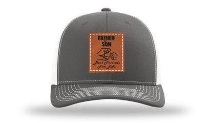 Father & Son Fist Bump Leather Patch Richardson 112 Hat