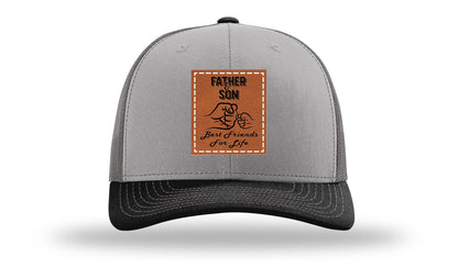 Father & Son Fist Bump Leather Patch Richardson 112 Hat