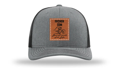 Father & Son Fist Bump Leather Patch Richardson 112 Hat