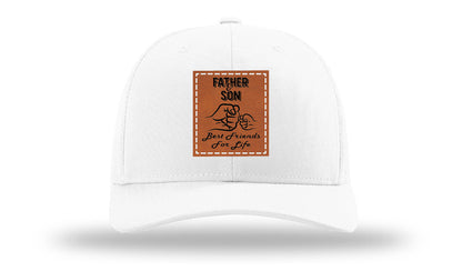 Father & Son Fist Bump Leather Patch Richardson 112 Hat