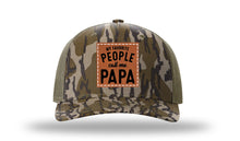 Load image into Gallery viewer, Favorite People Call Me Papa Leather Patch Richardson 112PFP Camo Hat
