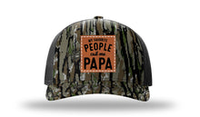 Load image into Gallery viewer, Favorite People Call Me Papa Leather Patch Richardson 112PFP Camo Hat
