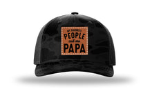 Load image into Gallery viewer, Favorite People Call Me Papa Leather Patch Richardson 112PFP Camo Hat
