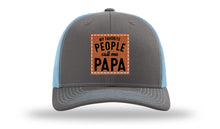 Load image into Gallery viewer, My Favorite People Call Me Papa Leather Patch Richardson 112 Hat
