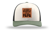 Load image into Gallery viewer, My Favorite People Call Me Papa Leather Patch Richardson 112 Hat
