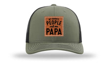 Load image into Gallery viewer, My Favorite People Call Me Papa Leather Patch Richardson 112 Hat

