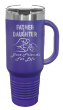 Load image into Gallery viewer, Father &amp; Daughter - Best Friends for Life Fist Bump 40oz Handle Mug Laser Engraved
