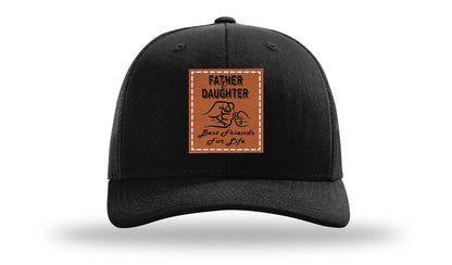 Father & Daughter Fist Bump Leather Patch Richardson 112 Hat