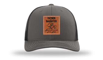 Father & Daughter Fist Bump Leather Patch Richardson 112 Hat