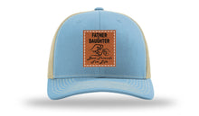 Load image into Gallery viewer, Father &amp; Daughter Fist Bump Leather Patch Richardson 112 Hat
