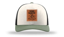Load image into Gallery viewer, Father &amp; Daughter Fist Bump Leather Patch Richardson 112 Hat
