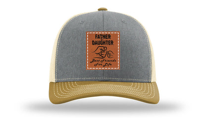 Father & Daughter Fist Bump Leather Patch Richardson 112 Hat