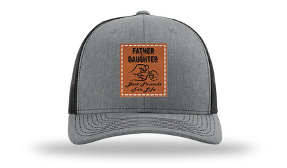 Father & Daughter Fist Bump Leather Patch Richardson 112 Hat