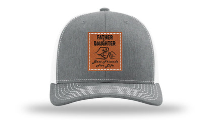 Father & Daughter Fist Bump Leather Patch Richardson 112 Hat