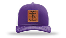 Load image into Gallery viewer, Father &amp; Daughter Fist Bump Leather Patch Richardson 112 Hat
