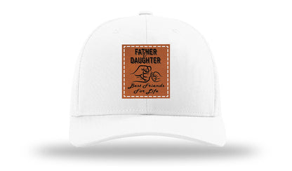 Father & Daughter Fist Bump Leather Patch Richardson 112 Hat