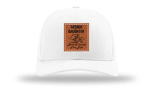 Load image into Gallery viewer, Father &amp; Daughter Fist Bump Leather Patch Richardson 112 Hat
