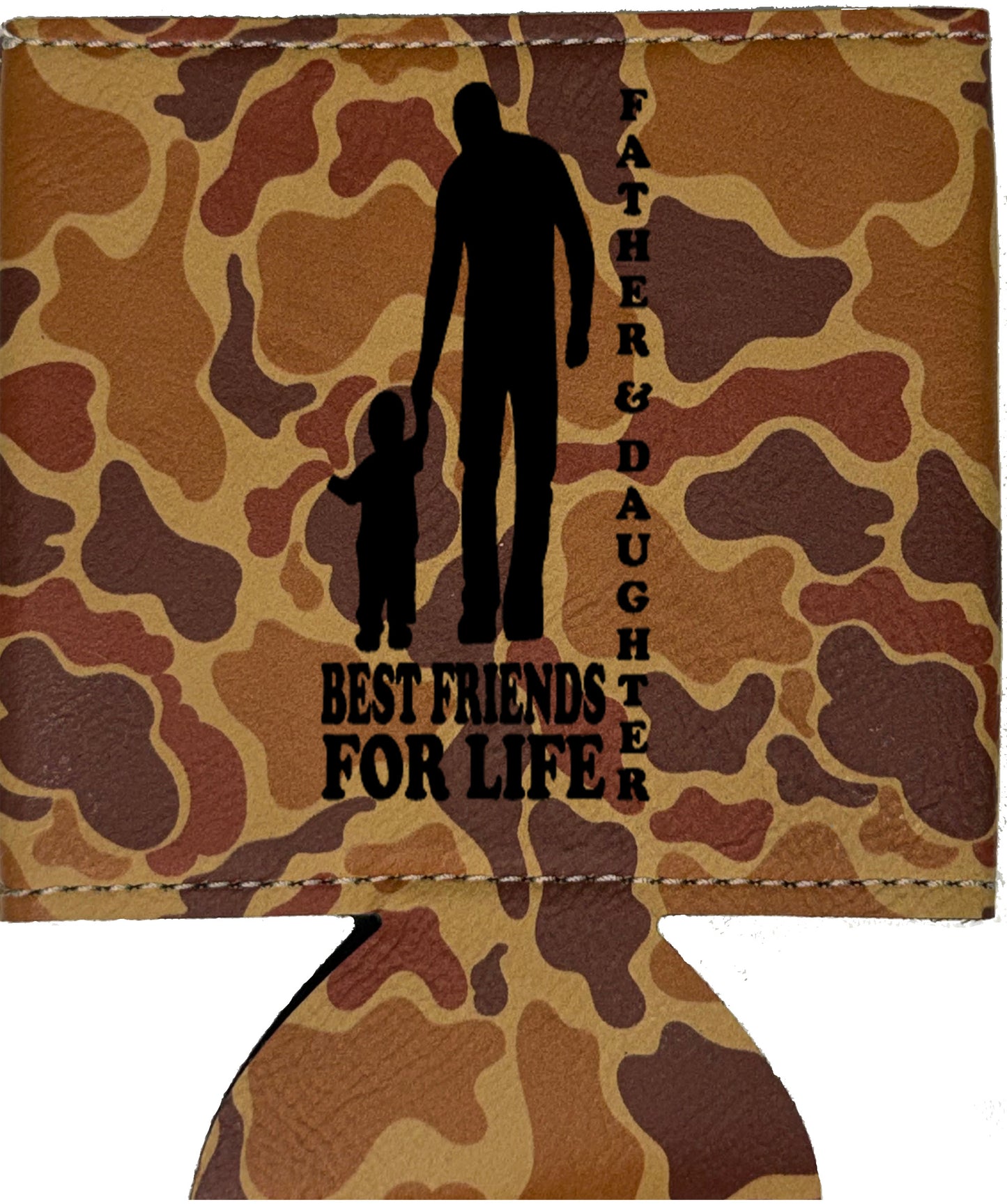 Father & Daughter Best Friends Leatherette Koosie-Drake Duck Camo