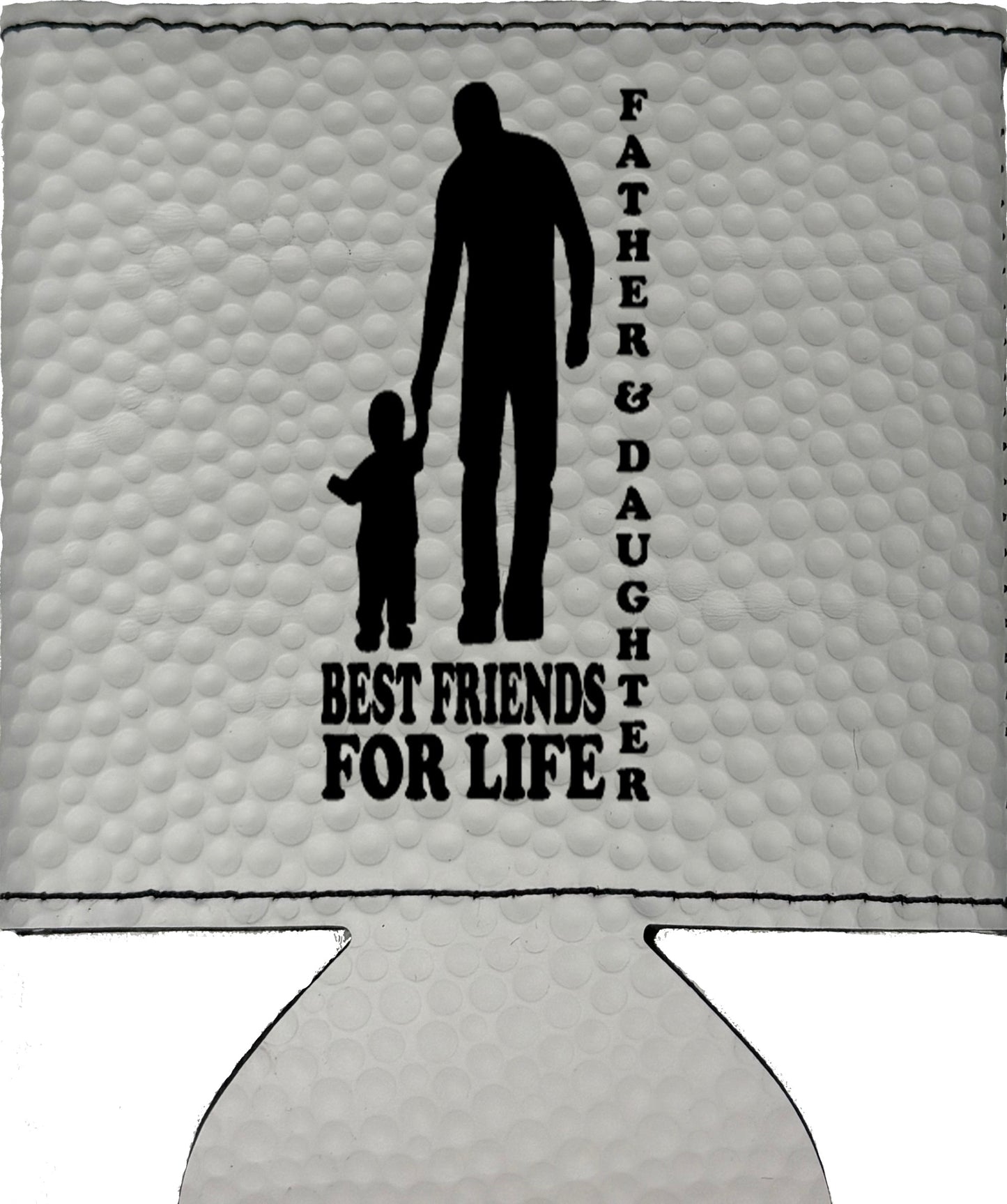 Father & Daughter Best Friends Magnetic Leather Koozie-Golf Ball