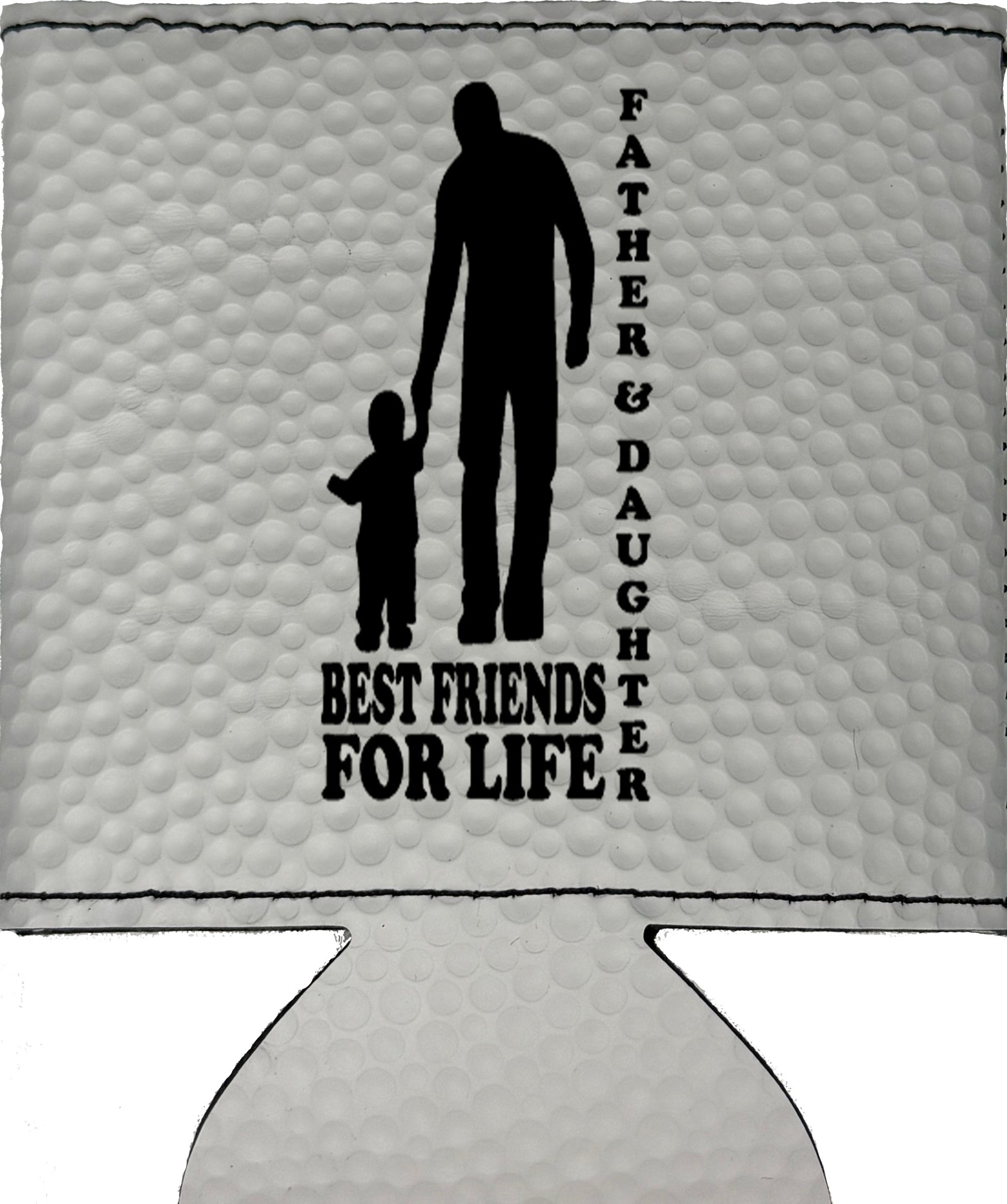 Father & Daughter Best Friends Magnetic Leather Koozie-Golf Ball
