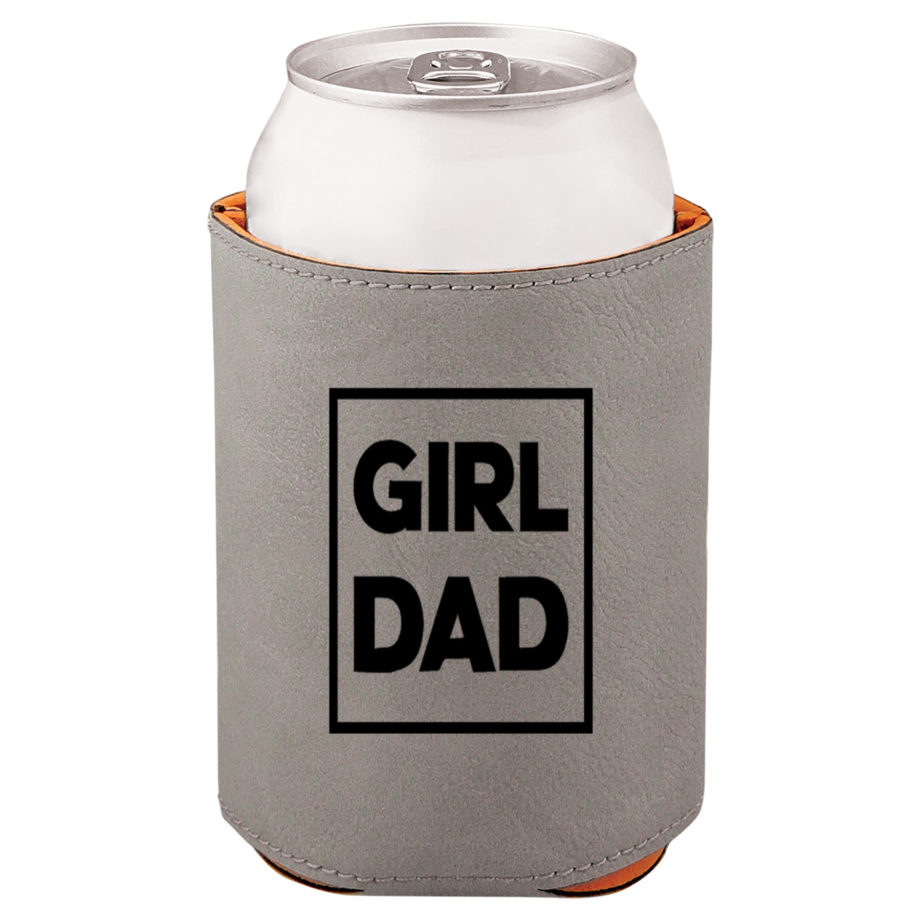 Girl Dad Leatherette Koosie-Gray