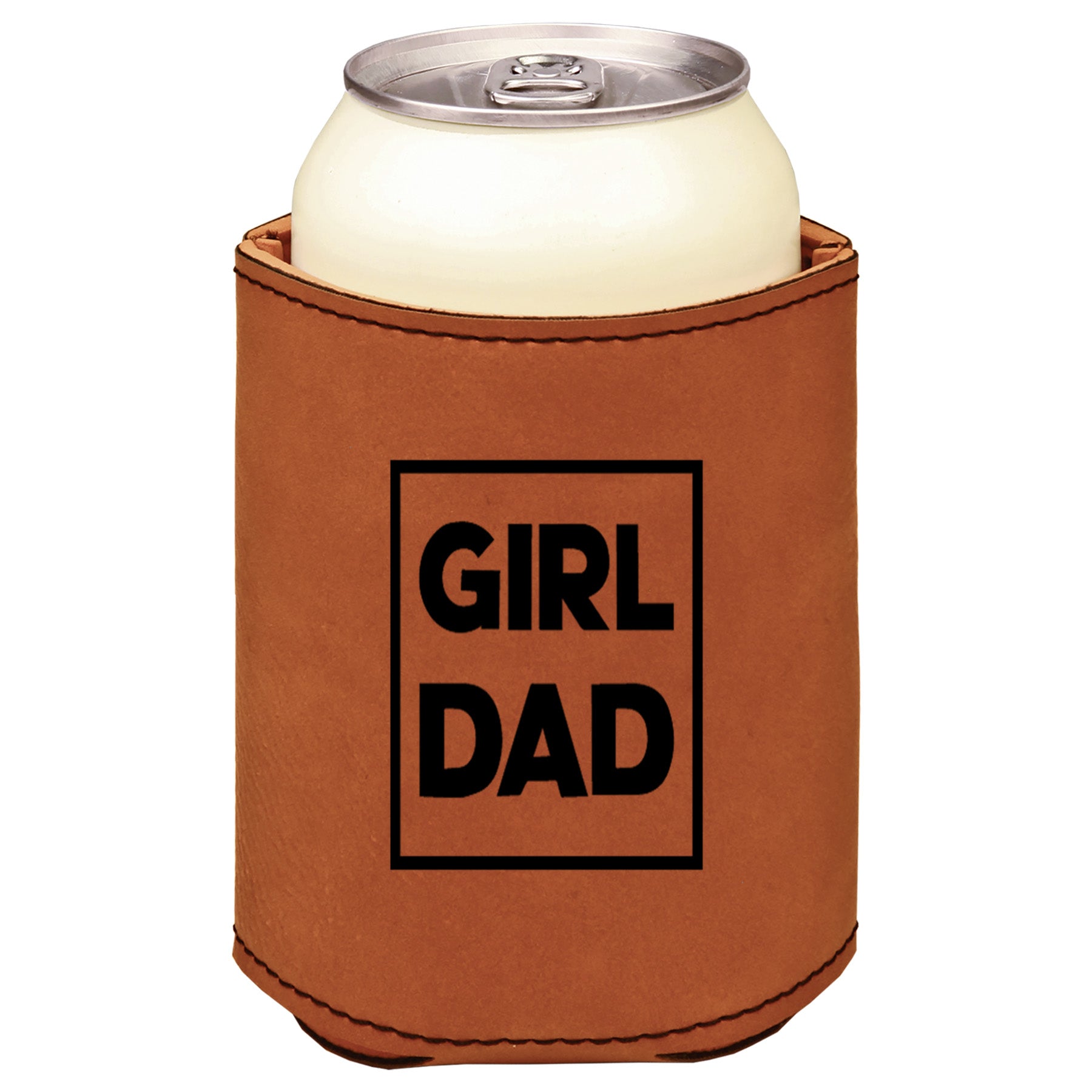 Girl Dad Leatherette Koosie-Rawhide