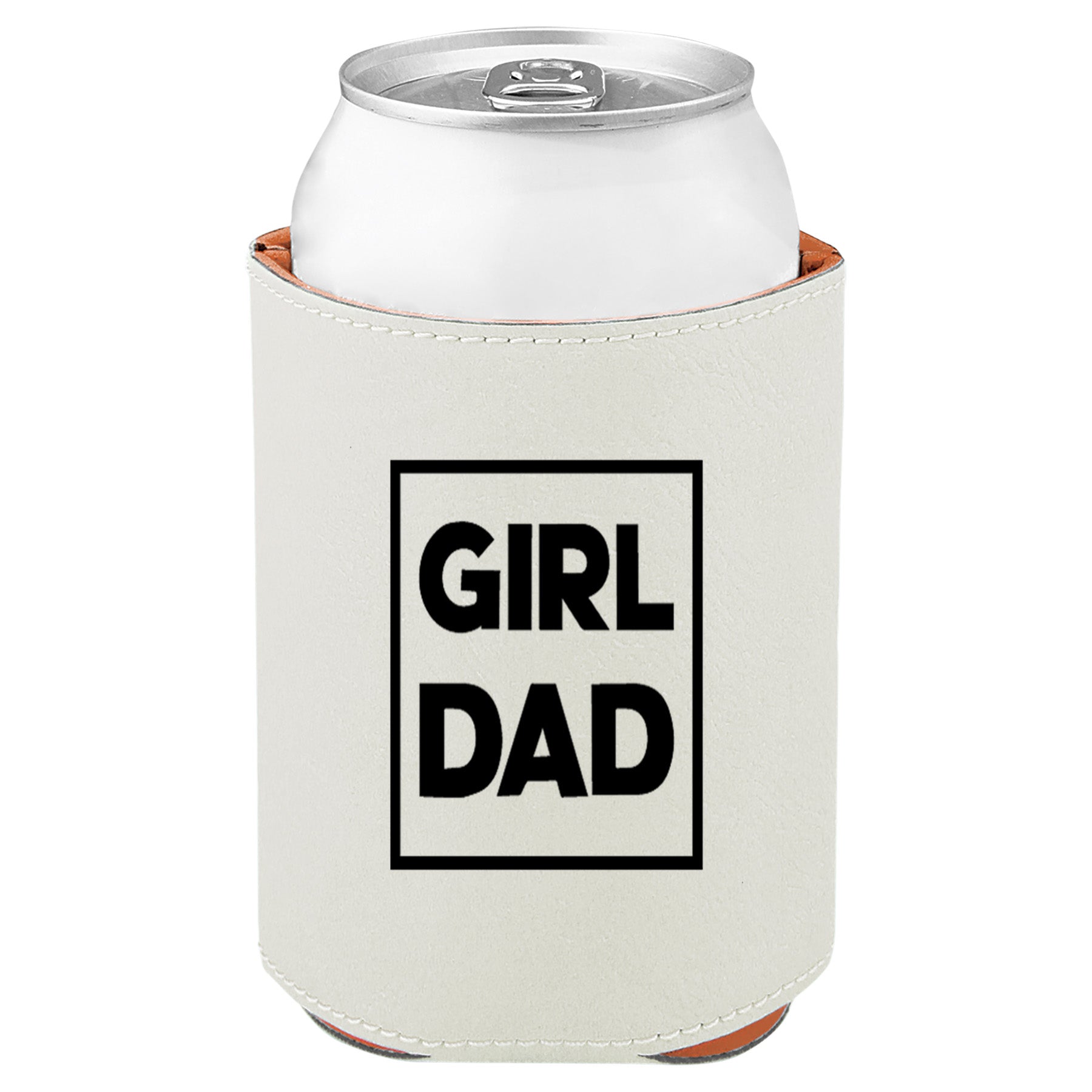 Girl Dad Leatherette Koosie-White