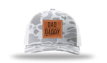 Load image into Gallery viewer, Dad In The Street Daddy In The Sheets Square Leather Patch Richardson 112PFP Camo Hat
