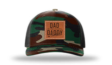 Load image into Gallery viewer, Dad In The Street Daddy In The Sheets Square Leather Patch Richardson 112PFP Camo Hat
