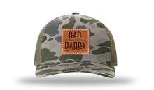 Load image into Gallery viewer, Dad In The Street Daddy In The Sheets Square Leather Patch Richardson 112PFP Camo Hat

