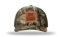 Load image into Gallery viewer, Dad In The Street Daddy In The Sheets Square Leather Patch Richardson 112PFP Camo Hat
