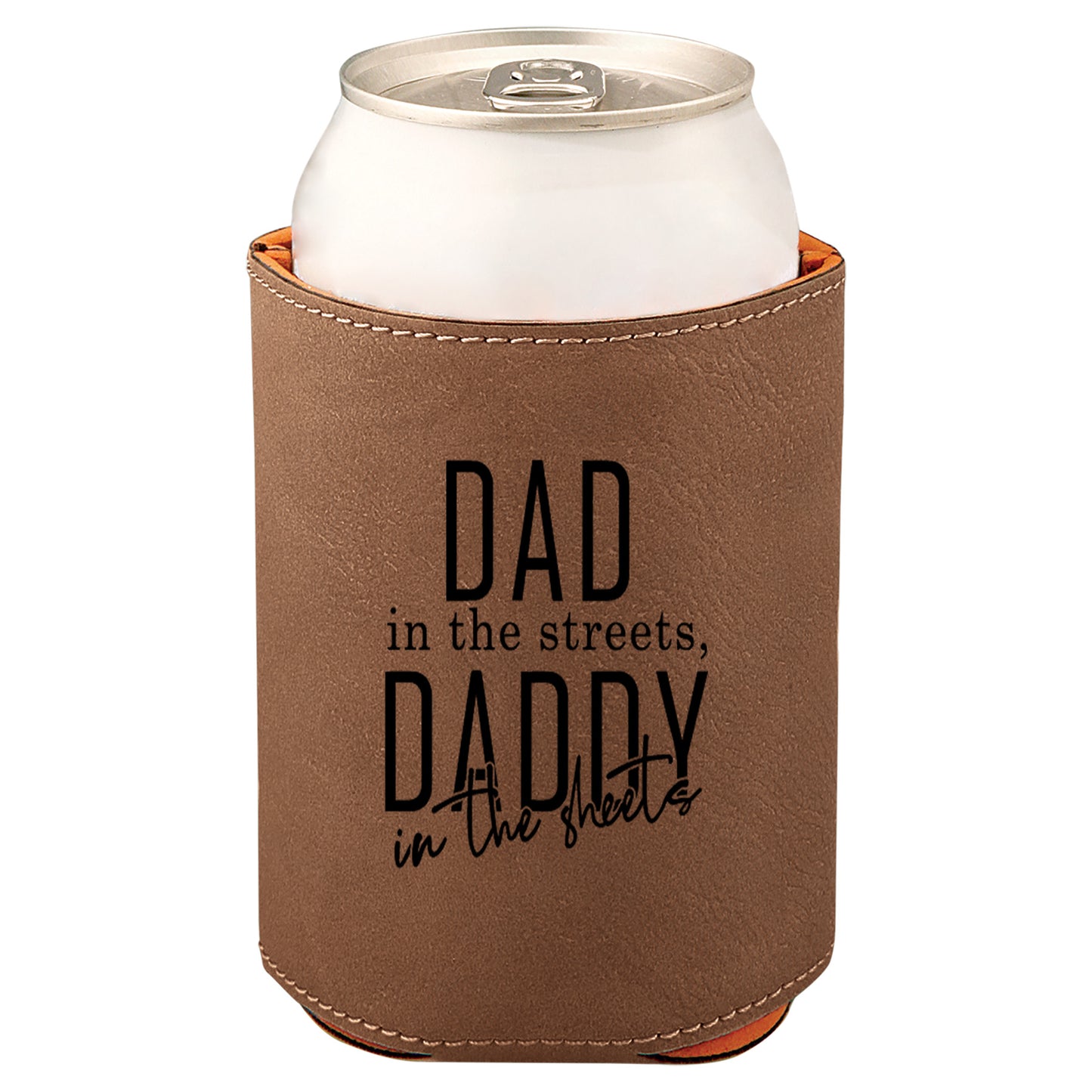 Daddy In The Sheets Leatherette Koosie-Dark Brown