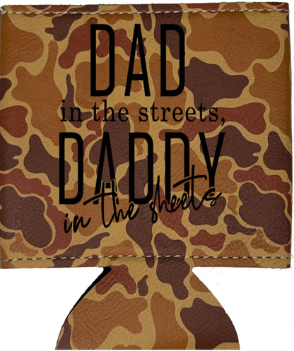 Daddy In The Sheets Leatherette Koosie-Drake Duck Camo