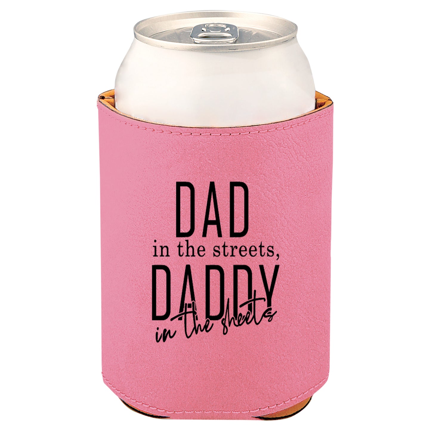 Daddy In The Sheets Leatherette Koosie-Pink