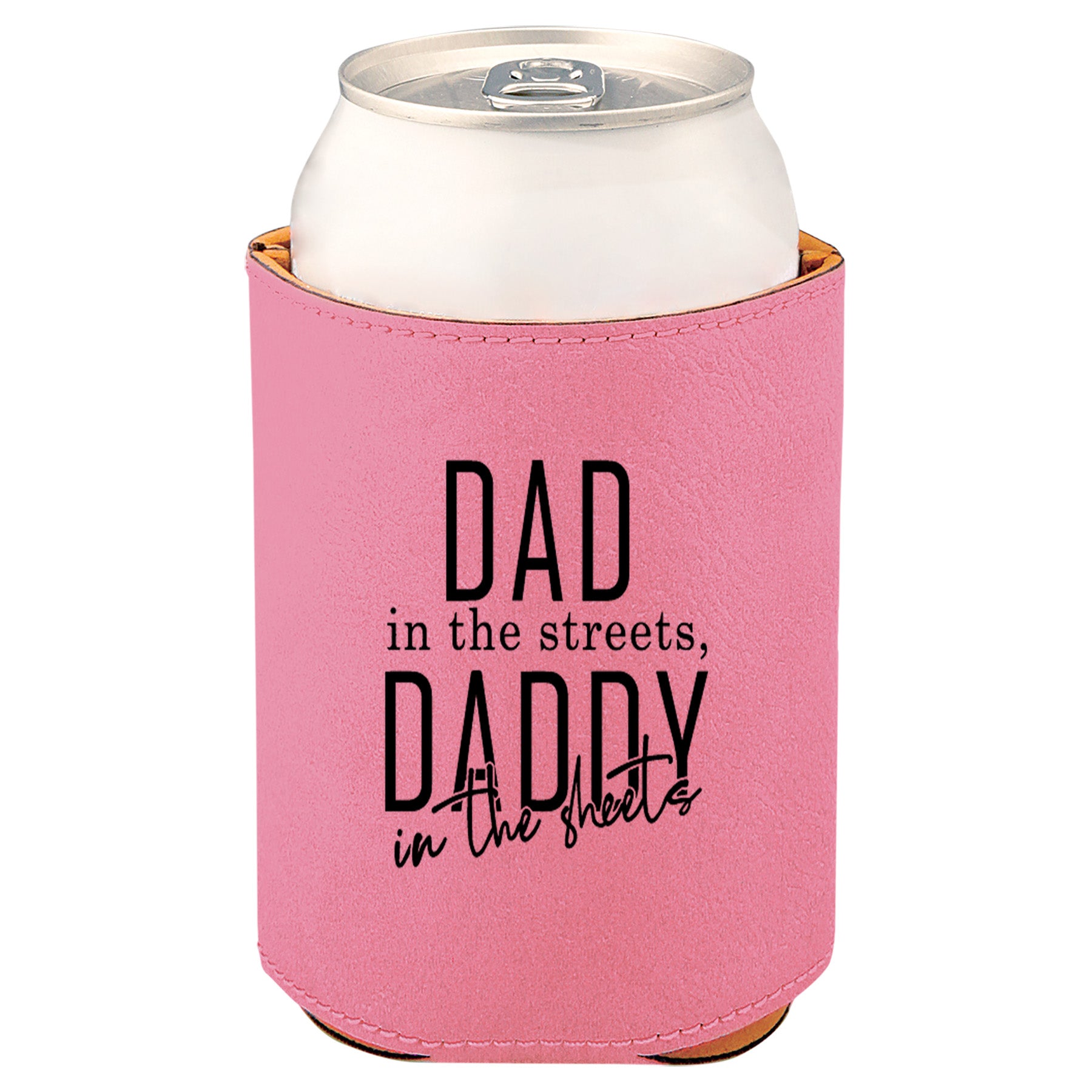 Daddy In The Sheets Leatherette Koosie-Pink