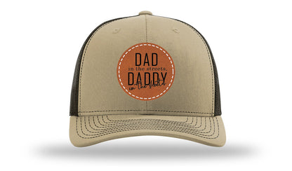 Daddy In The Sheets Circle Leather Patch Richardson 112 Hat