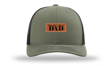 Load image into Gallery viewer, World&#39;s Best Dad Leather Patch Richardson 112 Hat
