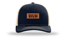 Load image into Gallery viewer, World&#39;s Best Dad Leather Patch Richardson 112 Hat
