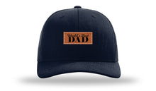 Load image into Gallery viewer, World&#39;s Best Dad Leather Patch Richardson 112 Hat
