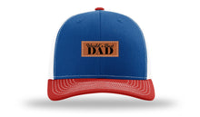 Load image into Gallery viewer, World&#39;s Best Dad Leather Patch Richardson 112 Hat
