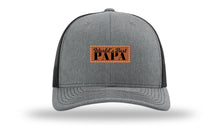 Load image into Gallery viewer, World&#39;s Best Papa Leather Patch Richardson 112 Hat
