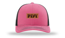 Load image into Gallery viewer, World&#39;s Best Papa Leather Patch Richardson 112 Hat
