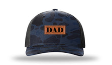 Load image into Gallery viewer, Dad Leather Patch Richardson 112PFP Camo Hat
